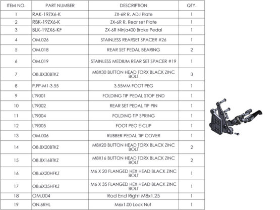 Adjustable Rearsets - Image 7