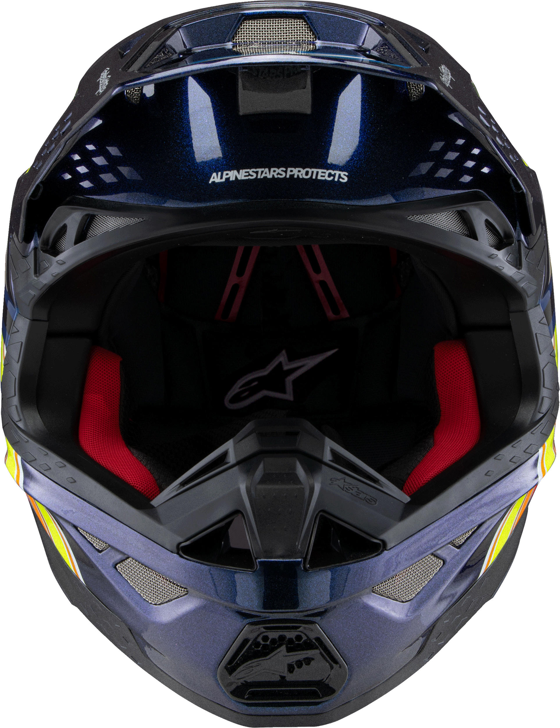 Alpinestars SM10 TLD MIPS Helmet XL Blue/Orange/Yellow - Image 5