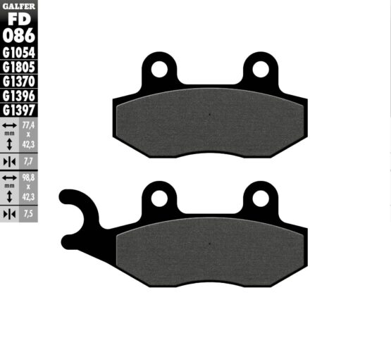 Semi-Metallic Compound Brake Pads