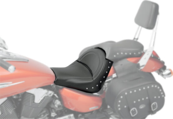 Renegade Deluxe Studded Solo Seat Black Gel Low