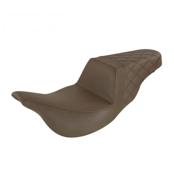 Step-Up Rear Lattice Stitch 2-Up Seat Brown