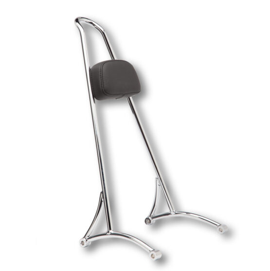 Chrome Sissy Bar 20" Tall - w/Pad