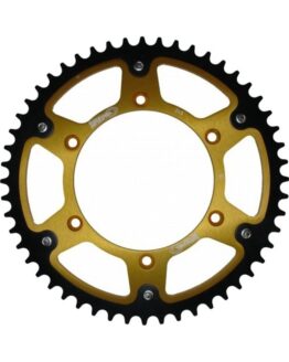 Supersprox Stealth Rear Sprocket 52T Gold 520 For Yamaha YZ WR TTR