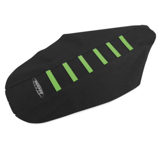 6-Rib Water Resistant Seat Cover Black/Green - Image 2