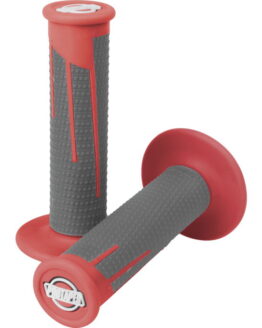 ProTaper Clamp-On Full Diamond Grips Red/Dark Gray
