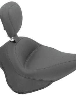 Wide Smooth Naugahyde Solo Seat w/Backrest