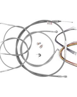Extended S.S. Control Cable Kit - 14" tall bars