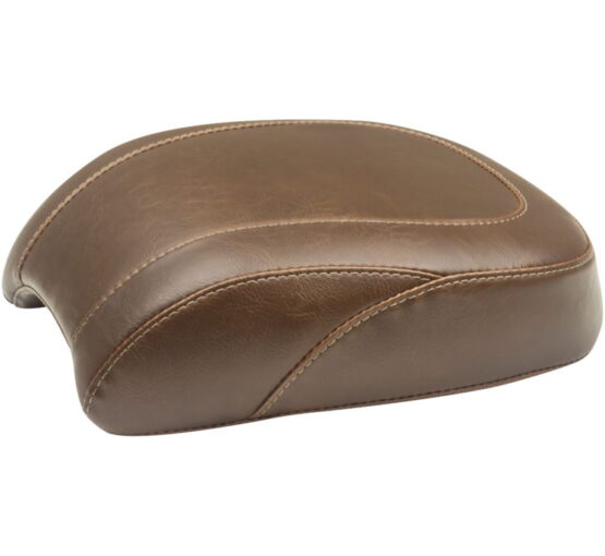 Tripper Stitched Synthetic Leather Wide Brown Pillion Pad - Image 2