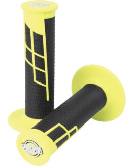 Clamp On 1/2 Waffle Grip System - Neon Yellow & Black