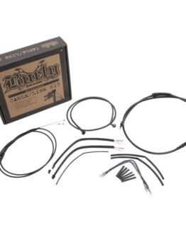 Burly Brand 16" Ape Hanger Extended Control Kit Black Fits Harley FXDF/FXDL