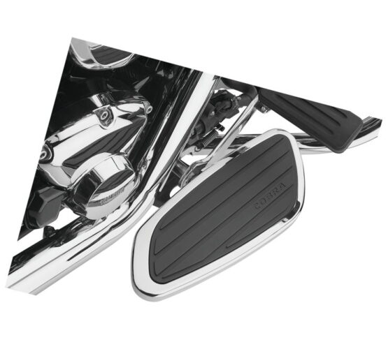 Swept Driver Floorboards Chrome/Black - Image 2