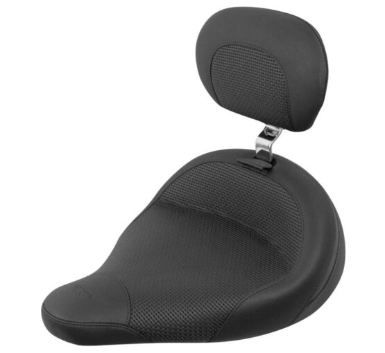 Plain Vinyl Solo Seat w/Backrest