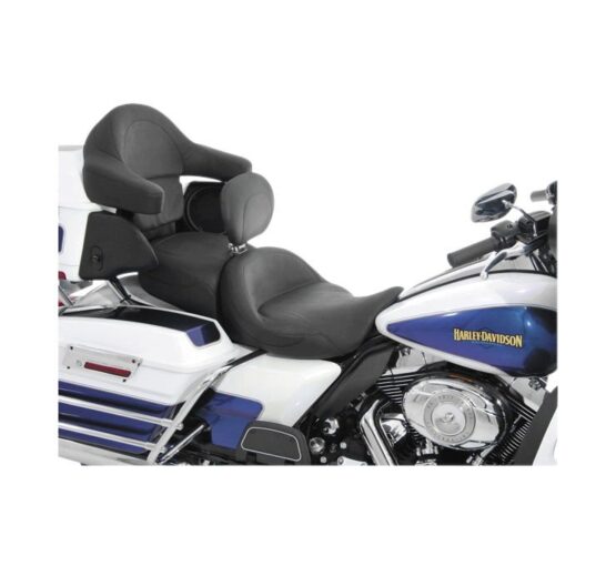 Super Touring Plain Vinyl 2-Up Seat Backward w/Backrest - Image 2