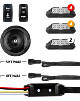 10 Piece Advance UTV Turn Signal Brake Light Horn Kit