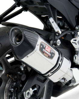 Yoshimura R77 Stainless Slip-On Exhaust Silver Fits 11-24 Suzuki GSXR600/750