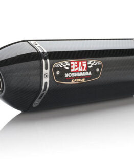 Yoshimura R77 Carbon Fiber Dual Slip-On Exhaust Black Fits 14-16 Ninja 1000